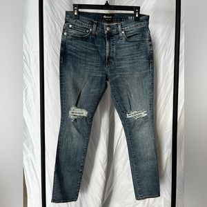 Madewell distressed skinny jeans Size 31x30